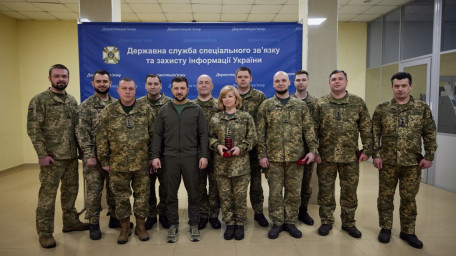 Зустріч Президента України з військовослужбовцями ДССЗЗІ